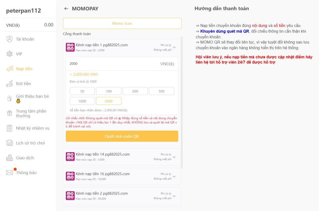 Hướng Dẫn Nạp Tiền Vào Bóng 88 Năm 2025 chọn số tiền muốn nạp Hướng Dẫn Nạp Tiền Vào Bóng 88 Năm 2025 chọn số tiền muốn nạp